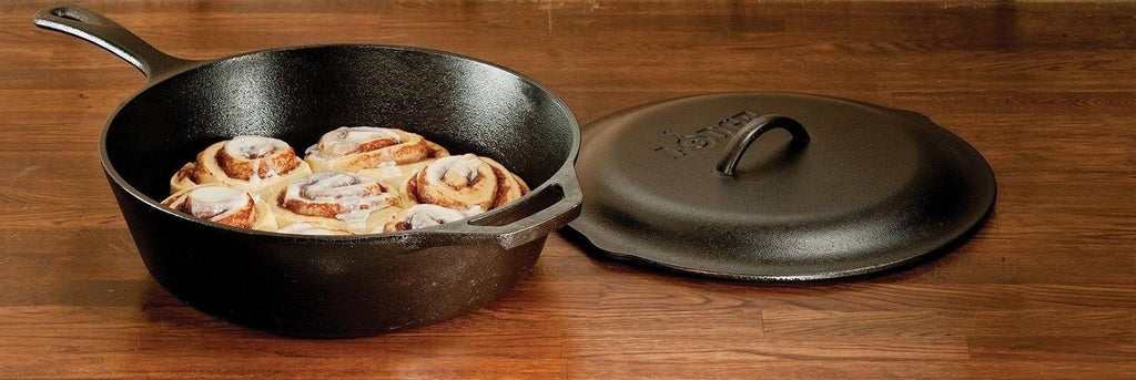 5 Quart Cast Iron Covered Deep Skillet X804