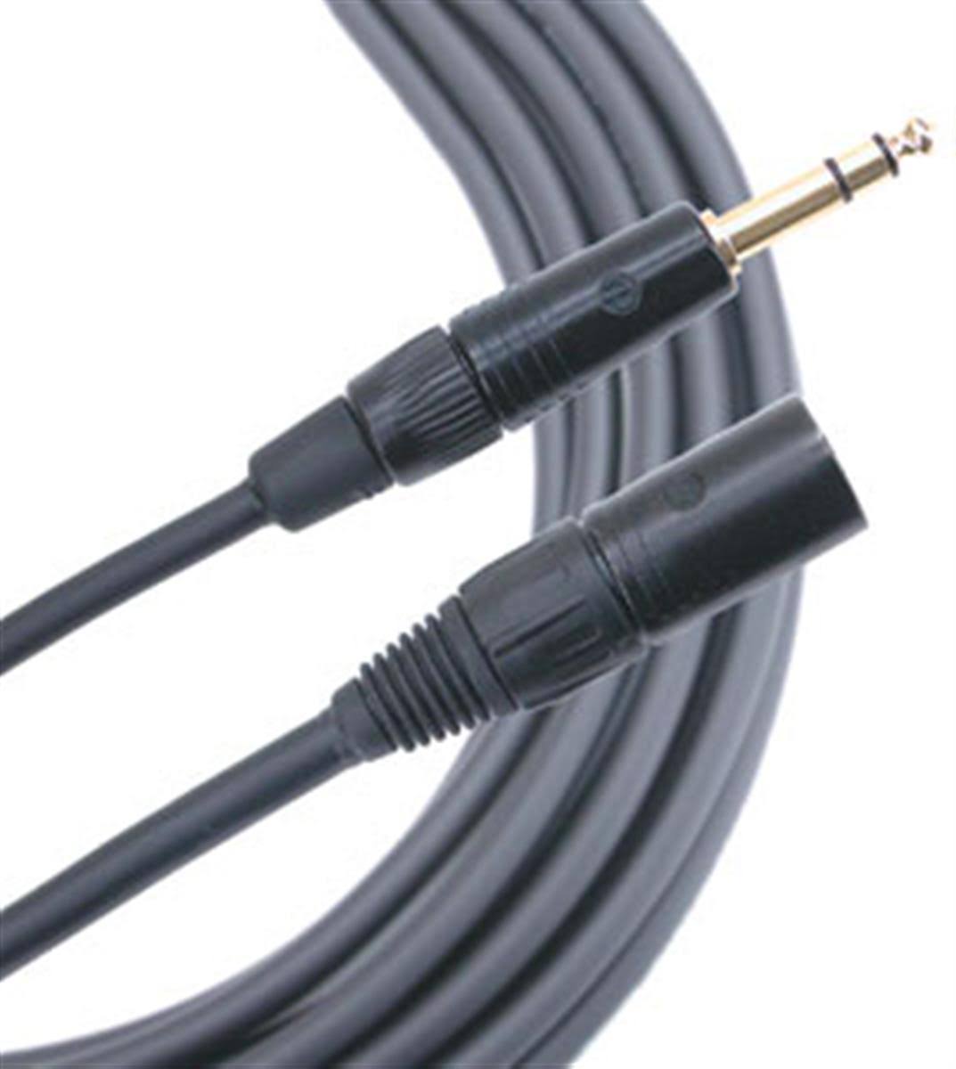Black 15 ft TRS to XLR Audio Cable F46847