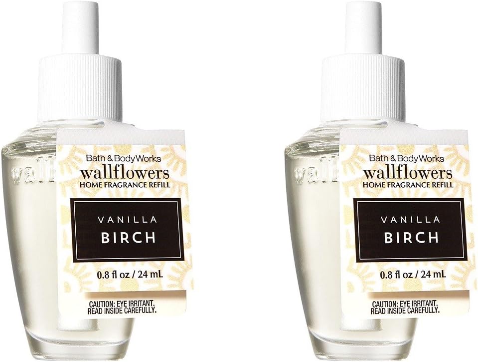 Set of 2 Vanilla Birch Wallflower Refill Fragrance Bulbs X7112