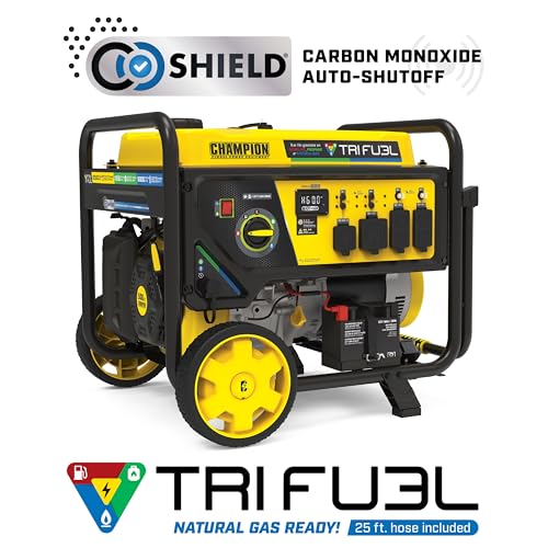 12,500-Watt Electric Start Tri Fuel Portable Generator G67291