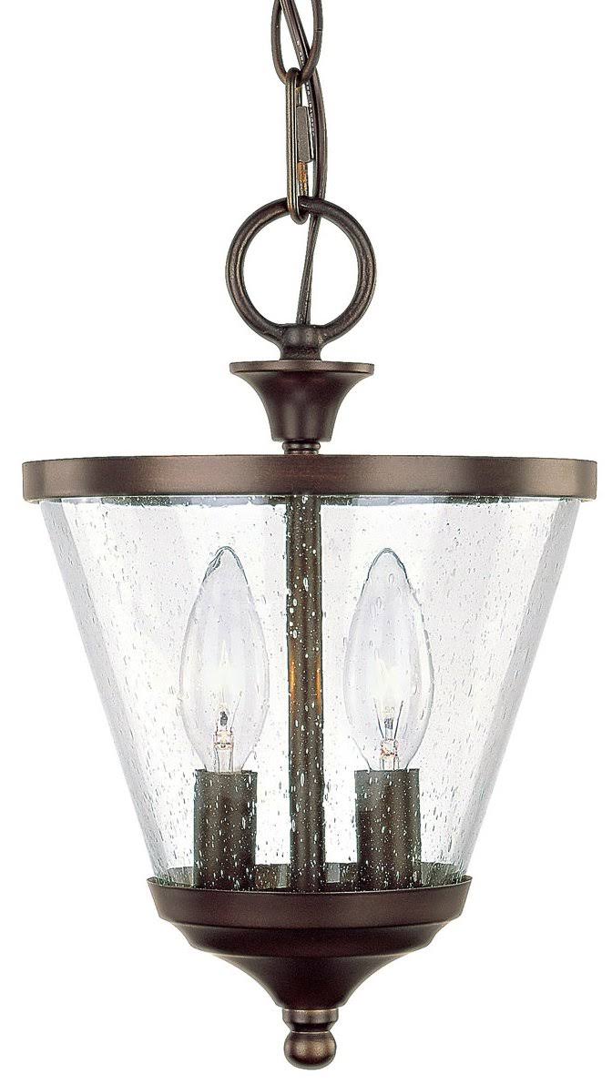 2 Light Foyer Burnished Bronze Z4098