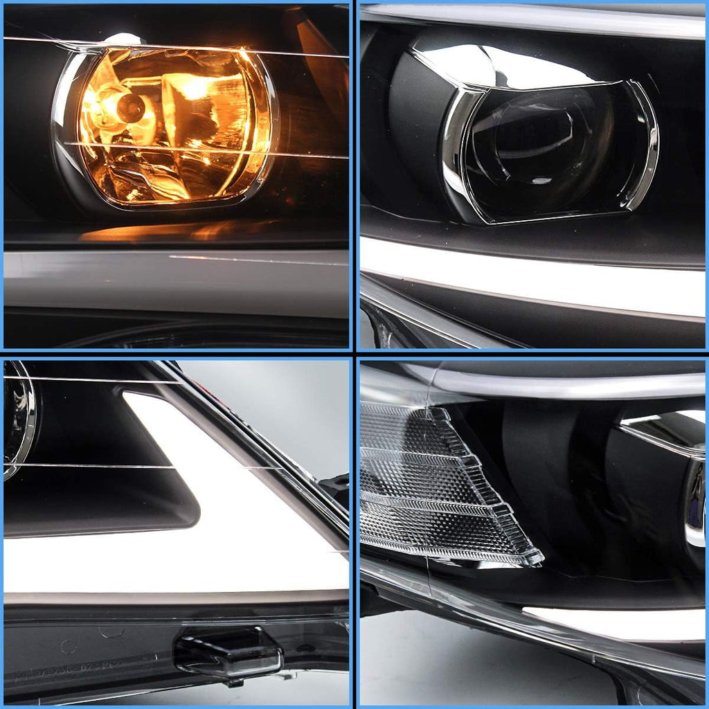 LED Projector Headlights with H7 Halogen High Beam P184983