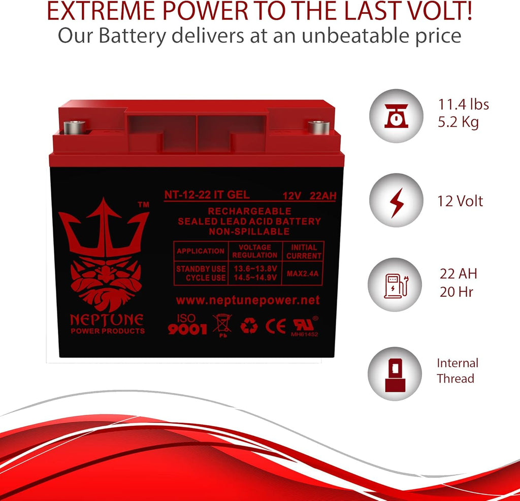 12V 22AH Gel Battery M833619