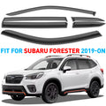 Smoke Tinted Tape-On Side Window Vent Visor Deflectors Rain Guards 6pcs C4669