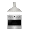 36 Gas Range and Range Hood J1844