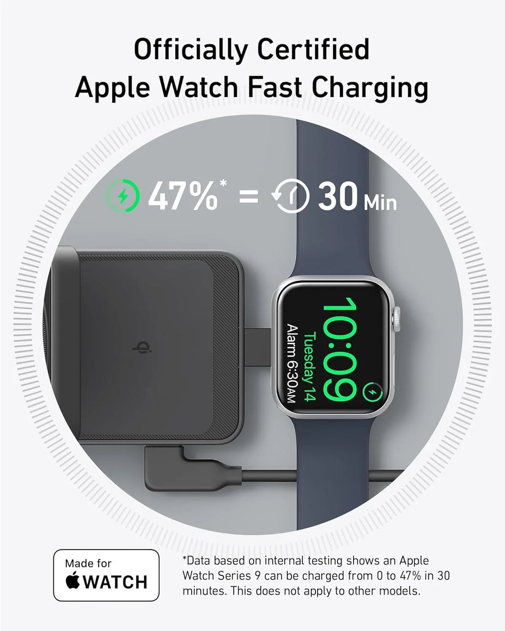 3-in-1 Wireless Charging Station with 40W USB-C Charger Z951534