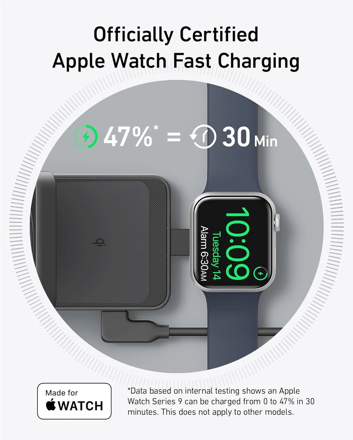 3-in-1 Wireless Charging Station with 40W USB-C Charger Z951534