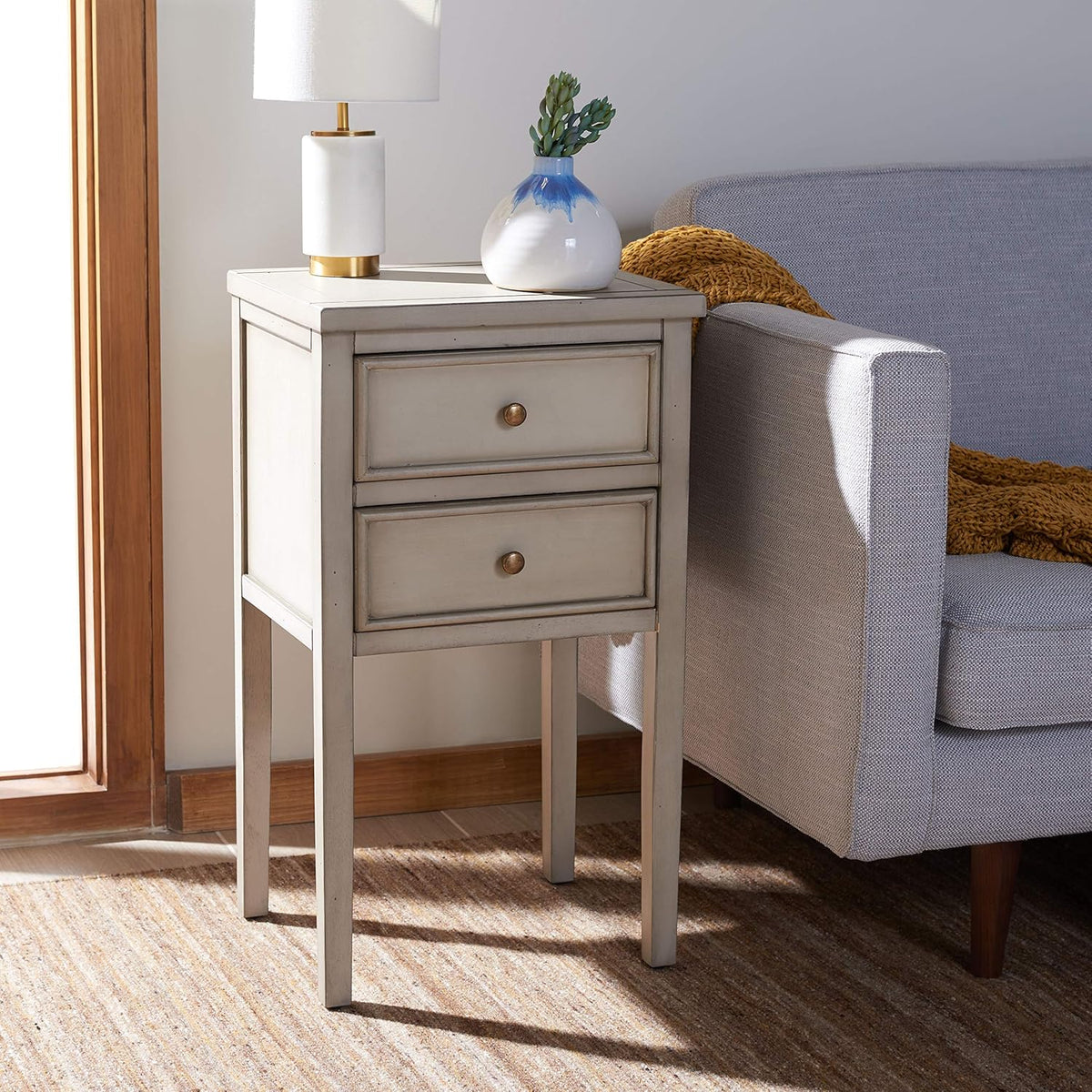 French Grey End Table N42210