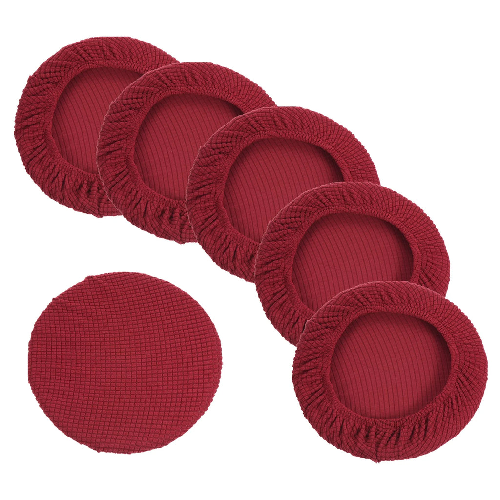 11" 6 Pack Wine Red Bar Stool Cover N156