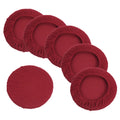 11" 6 Pack Wine Red Bar Stool Cover N156