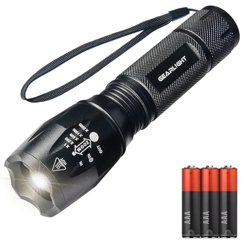 LED Flashlights with High Lumens, 5 Modes, Zoomable Beam N88602