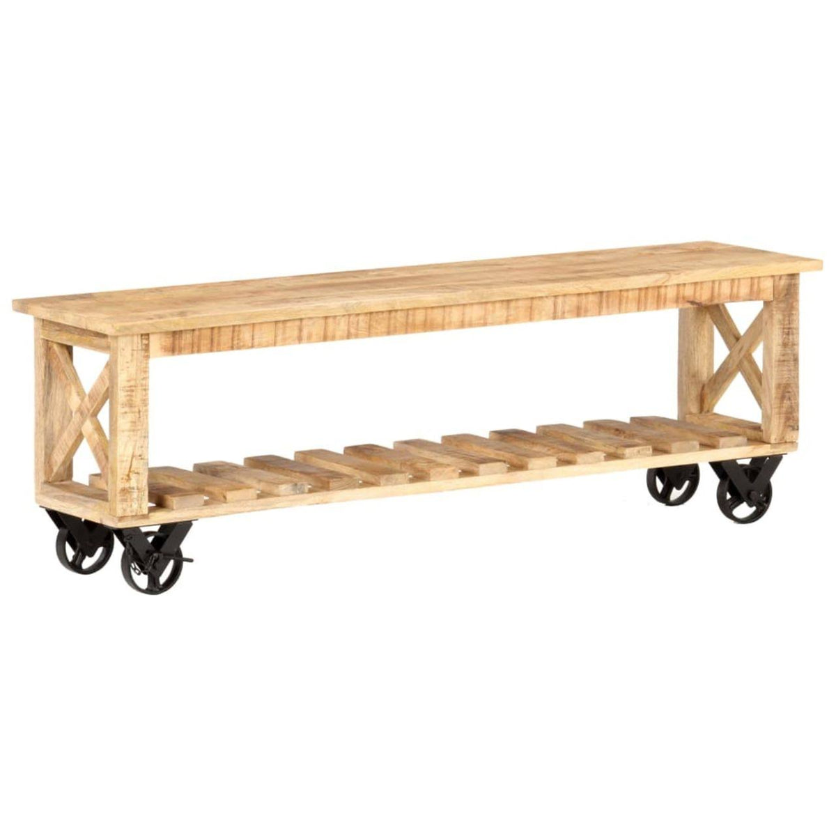 Rough Mango Wood TV Cabinet X68355