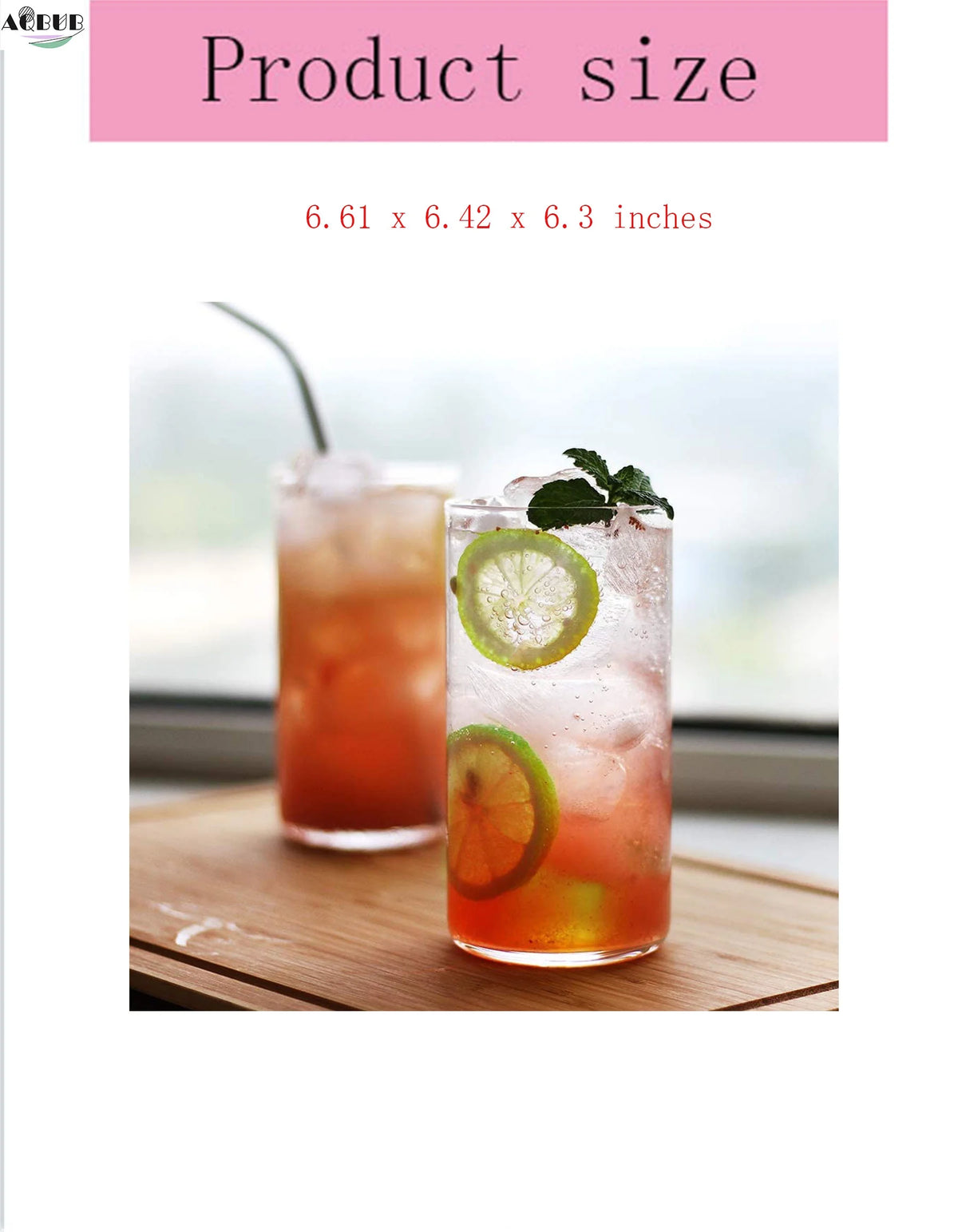 15 oz Drinking Glasses Set E7648