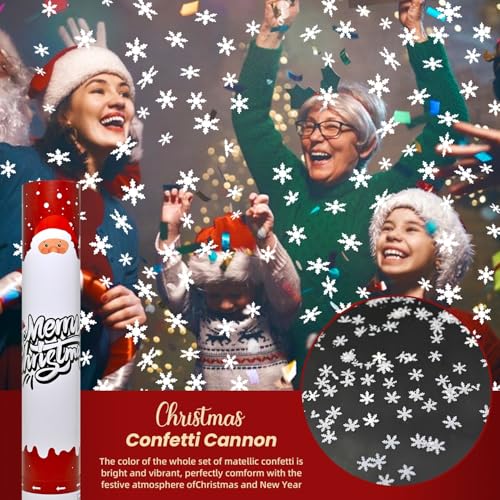 12 Pack 12 Inch Multicolor Confetti Poppers S7980