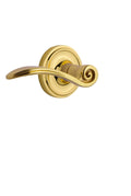 Polished Brass Privacy Door Lever P1898