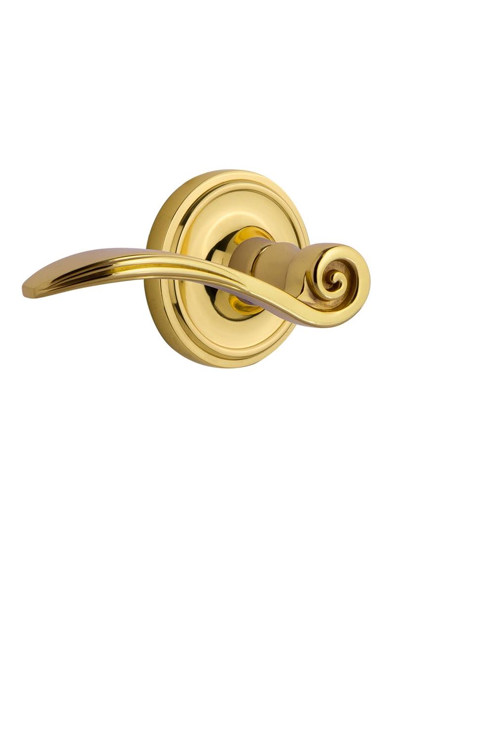 Polished Brass Privacy Door Lever P1898