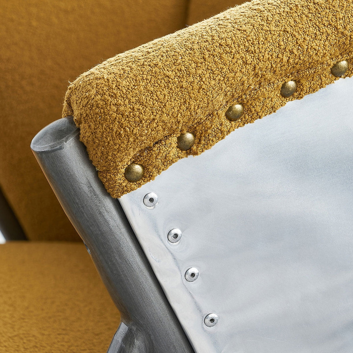 Brown Accent Chair with Wooden Frame I159654