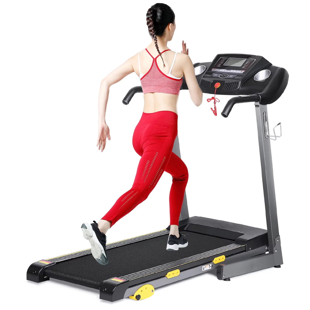 Folding Electric Treadmill with 3 Level Incline F543282