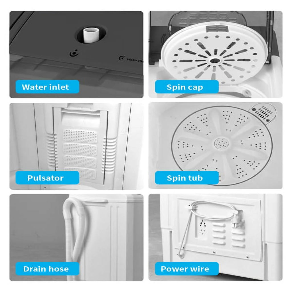 Portable 26lbs Washing Machine with Drain Pump L95539