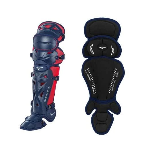 Navy Red 14.5 inch Youth Shin Guards Q3545