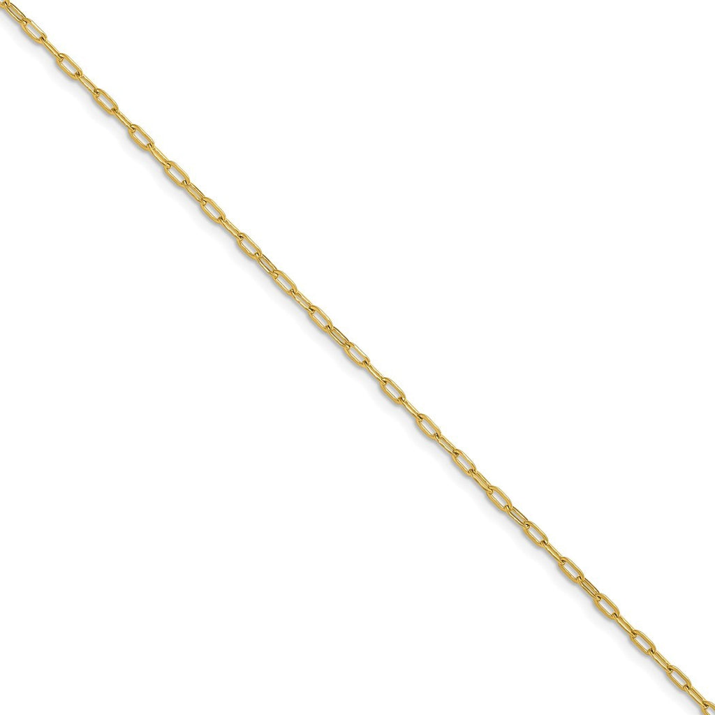 Polished Stainless Steel Paperclip Chain Necklace 20 Inch A5050
