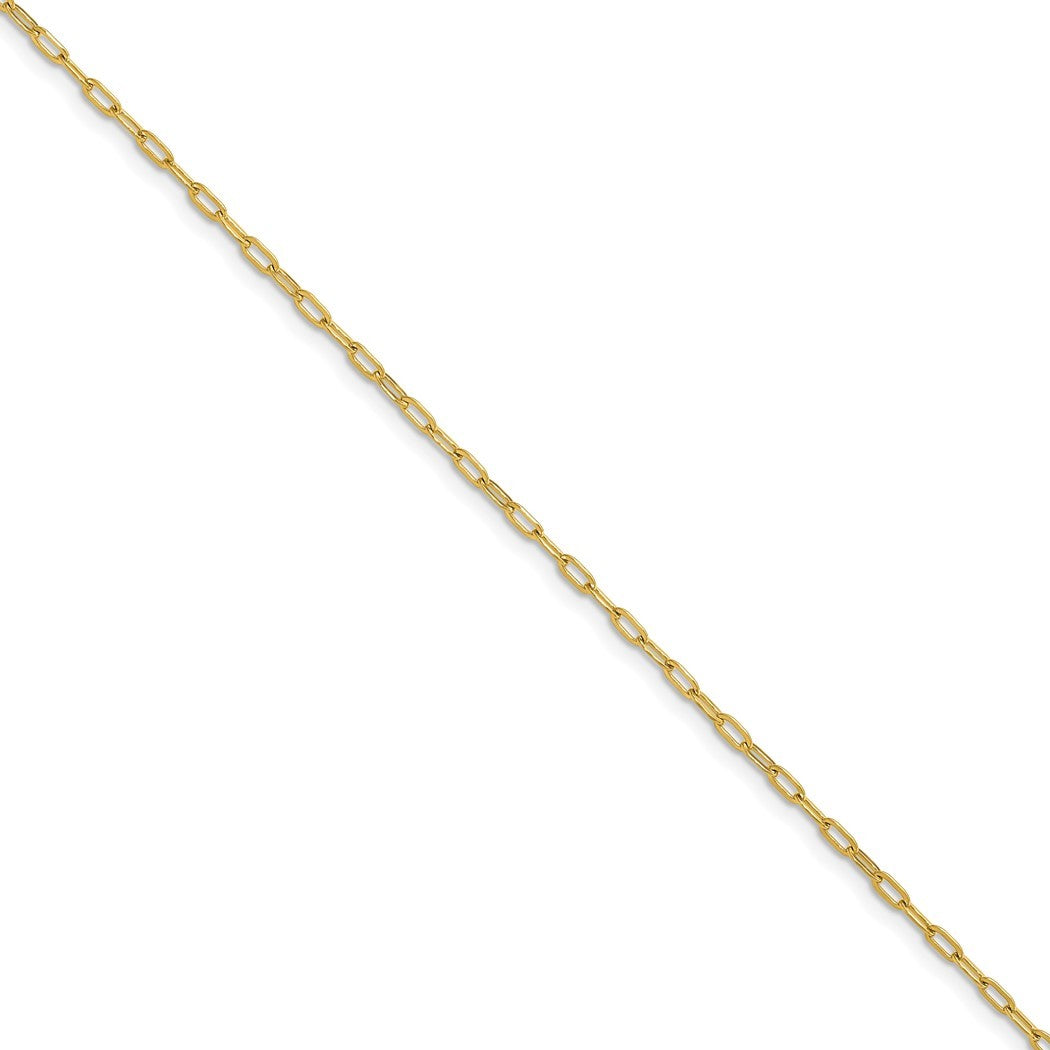 Polished Stainless Steel Paperclip Chain Necklace 20 Inch A5050