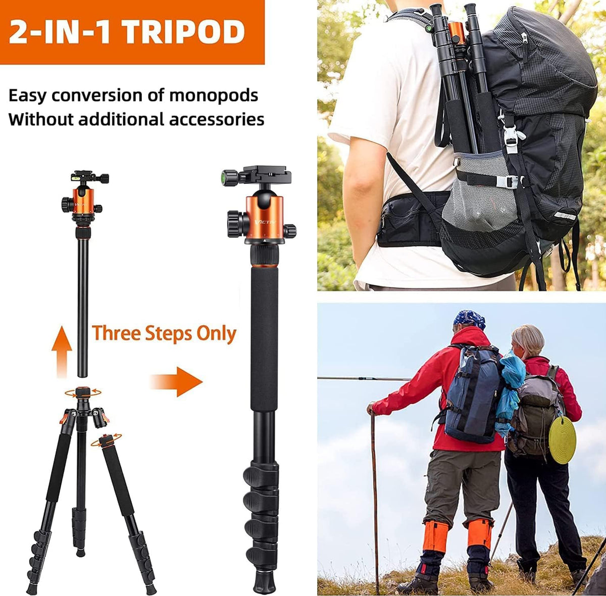Aluminum Tripod with 360 Degree Ball Head X448921