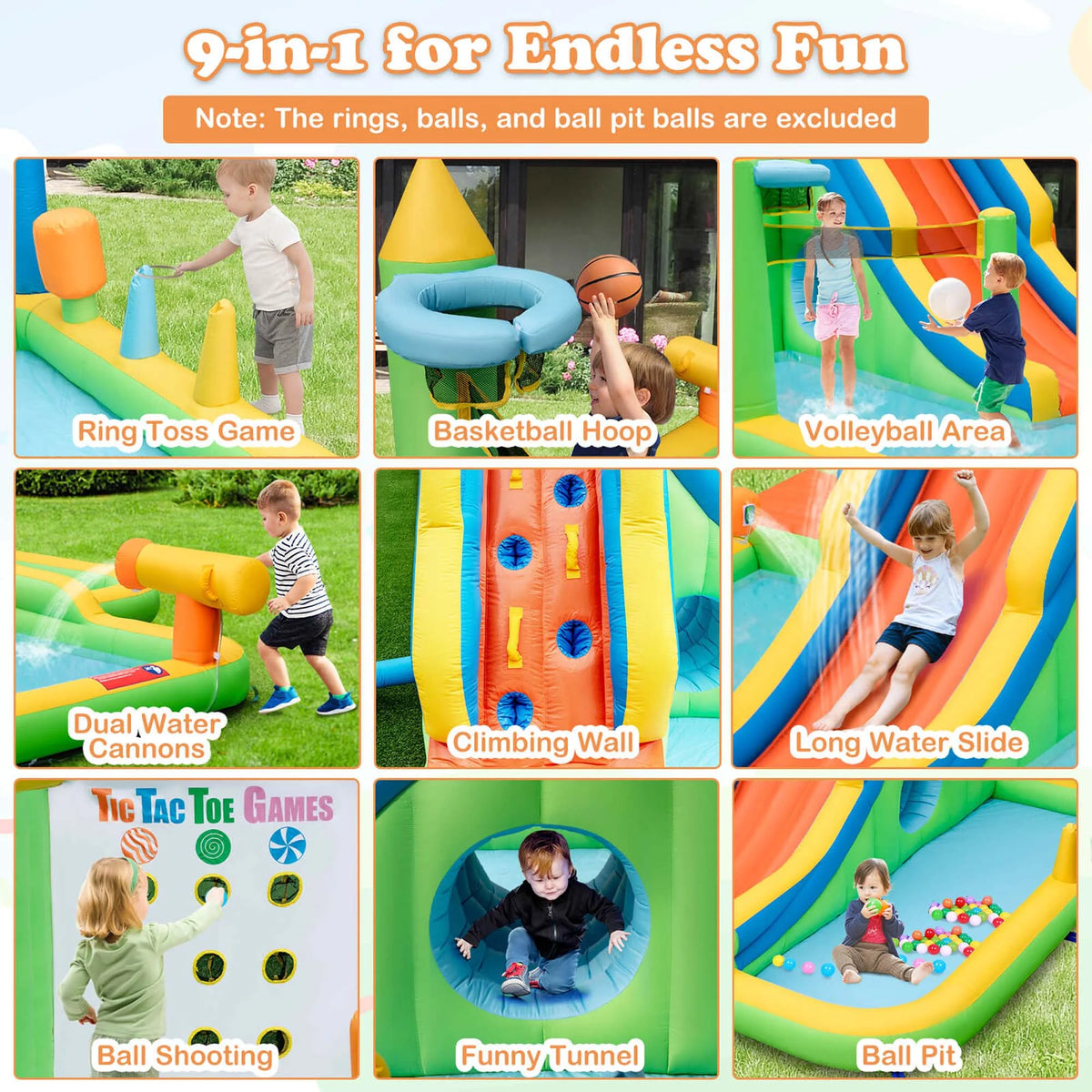 Inflatable Water Slide Splash Pool L542063