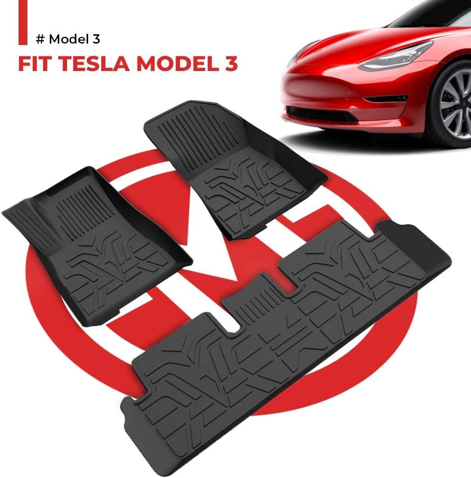 All-Weather 3D Full Cover Waterproof TPE Floor Mats V196194