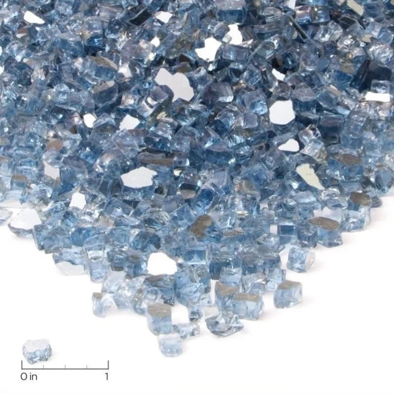 Fire Glass in Blue T69351