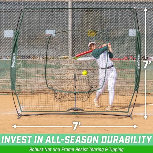 7x7 ft Baseball & Softball Net with Strike Zone H1929