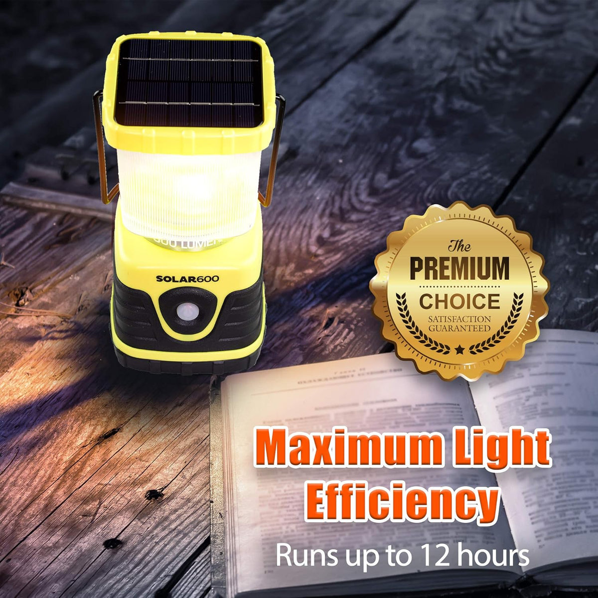 Rechargeable Solar Camping Lantern 600 Lumen USB Power Bank H710