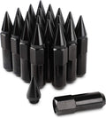 20PCS 60MM Spikes Lug Nuts Steel Extended Tuner Nuts M12X1.5 Gold Pack of 2 J21355