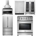 30 Electric Range, Range Hood, Microwave, Refrigerator, Dishwasher, Wine Cooler A133