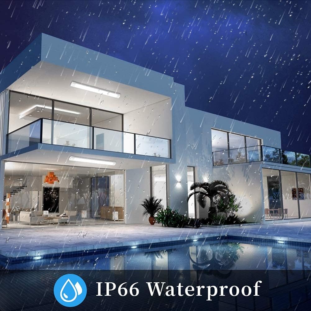 2 Pack 2FT 18W 5000K IP66 Waterproof LED Shop Light X30545