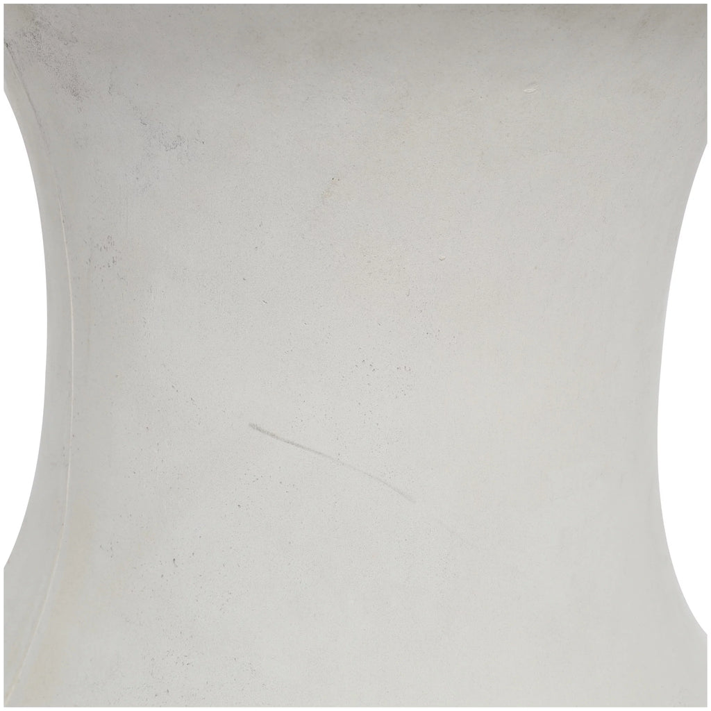 White Fiberclay Outdoor Accent Table O437
