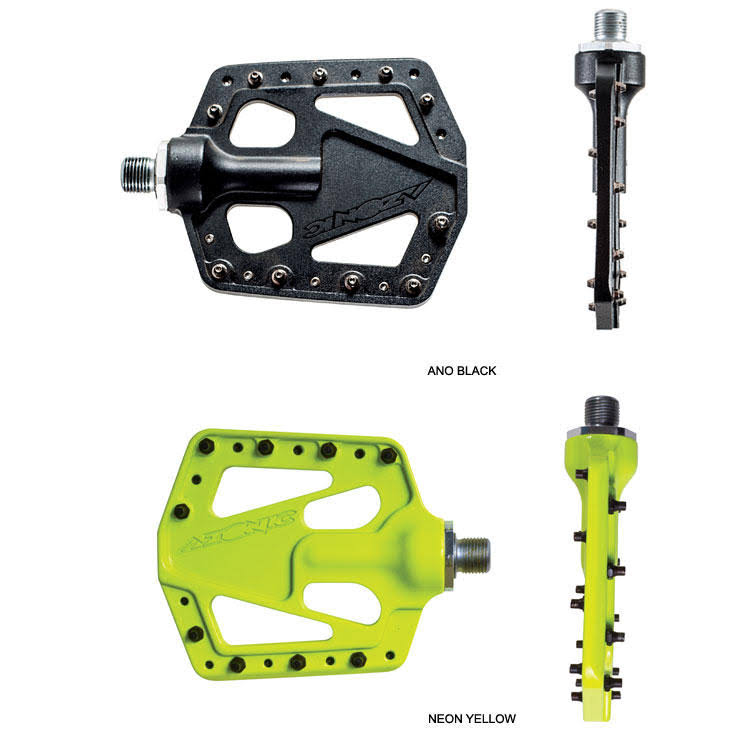 Neon Yellow Flat Iron Pedals A727