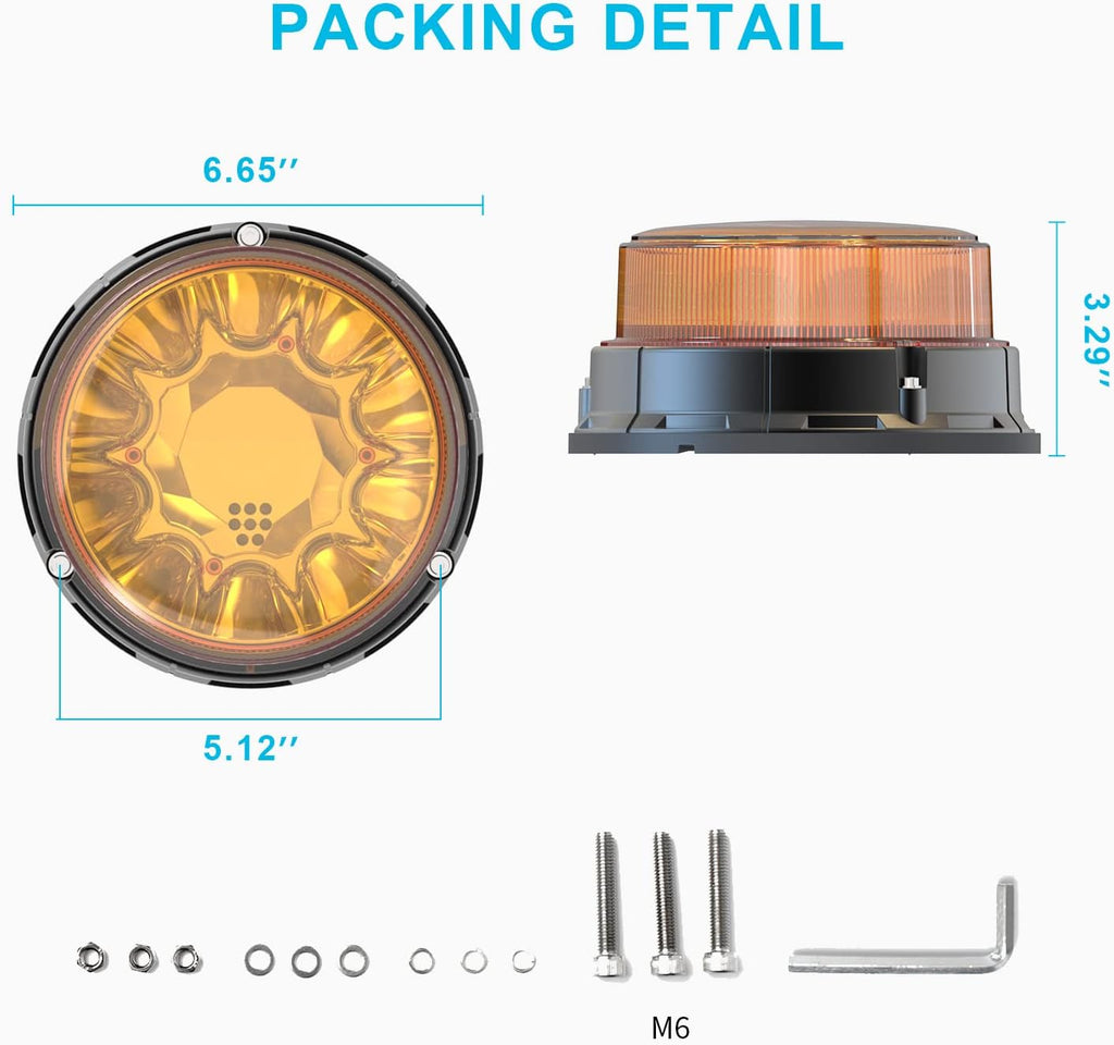 80W Automatic Light-sensitive Warning Strobe Light for Trucks W73844