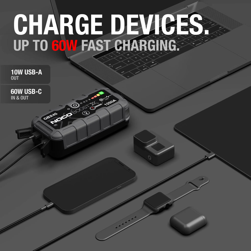 1250A 12V Portable Lithium Jump Starter B1742
