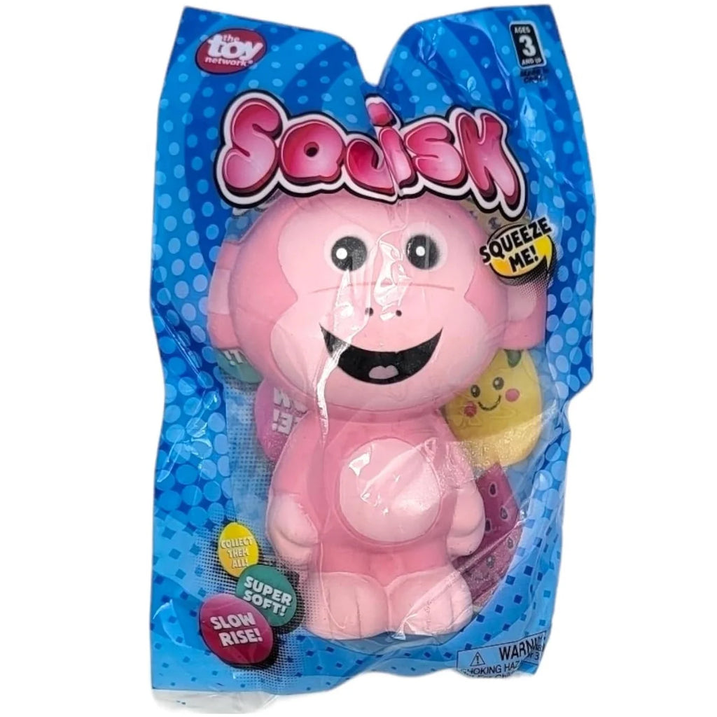 4 Pack Squish Monkey Stress Toy W305495