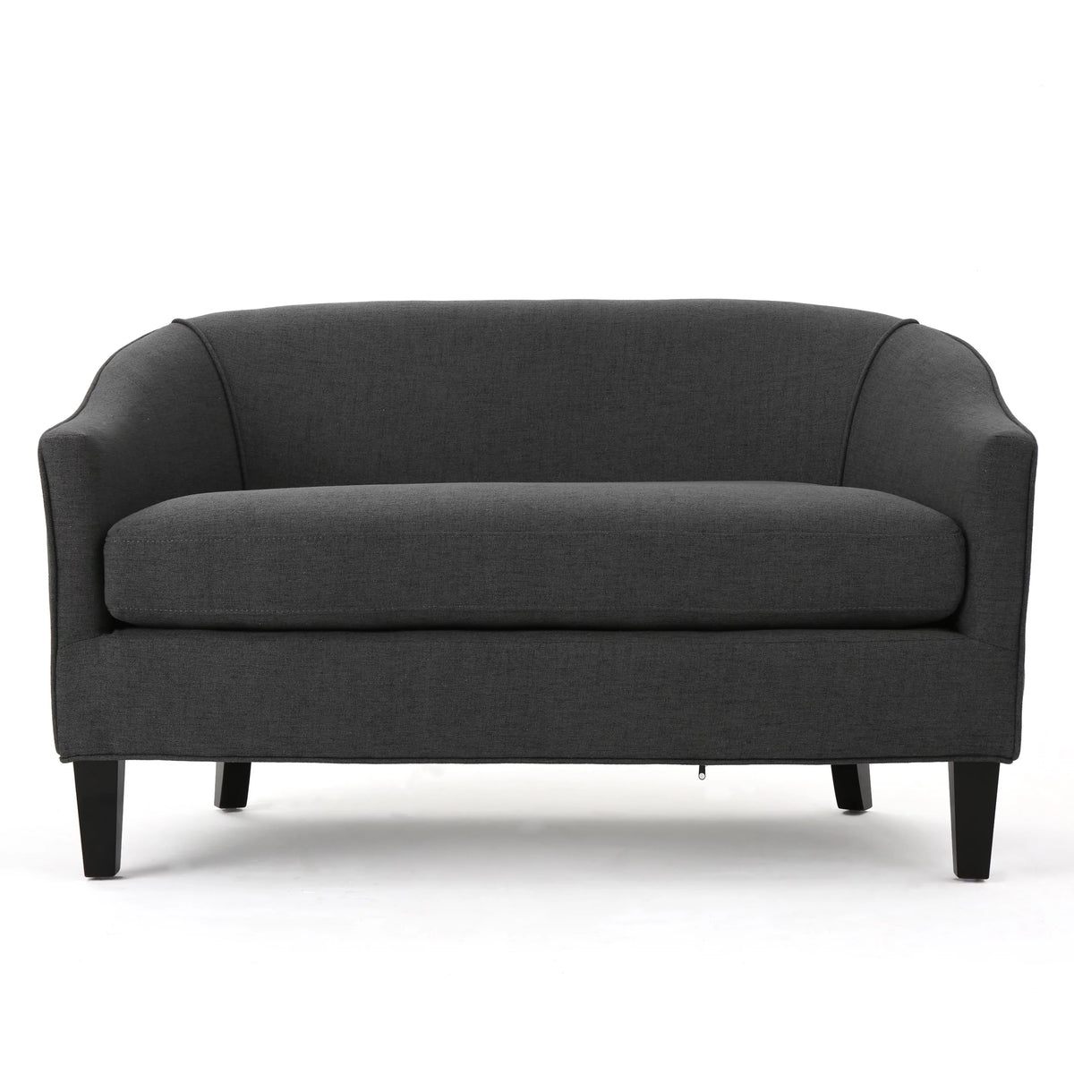 Dark Grey Fabric Loveseat A806