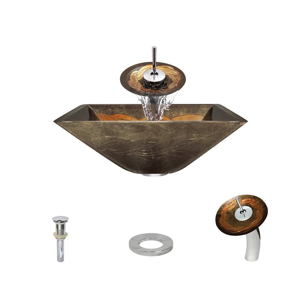 Chrome Vessel Faucet Ensemble W9082
