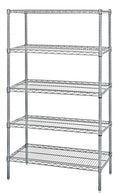 24 inch x 42 inch x 86 inch Stainless Steel 5-Shelf Unit S337