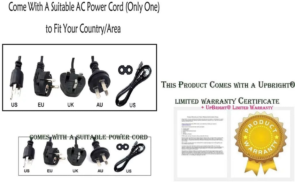 AC / DC Adapter Desktop Power Supply Cord Cable Charger W81833