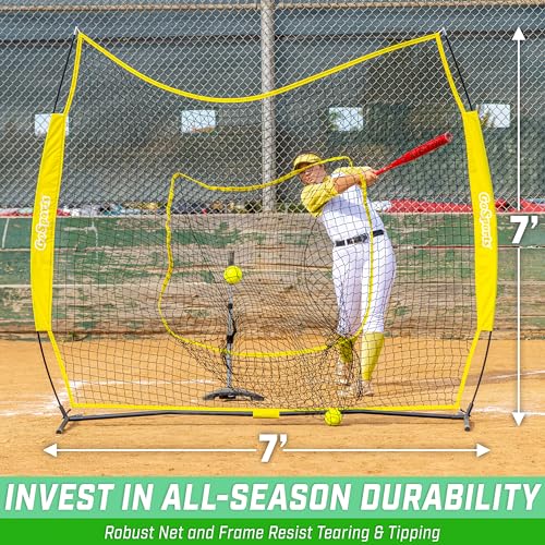 7x7 ft Baseball & Softball Net with Strike Zone H1929
