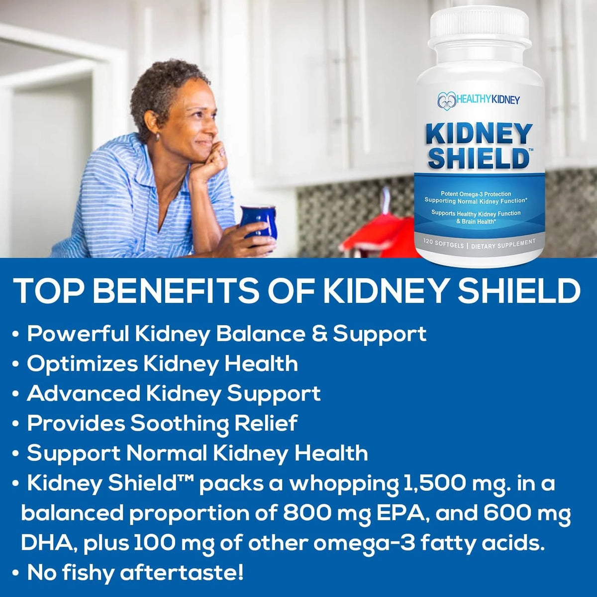 Kidney Detox Supplement 120 ct. 3 pack U1377