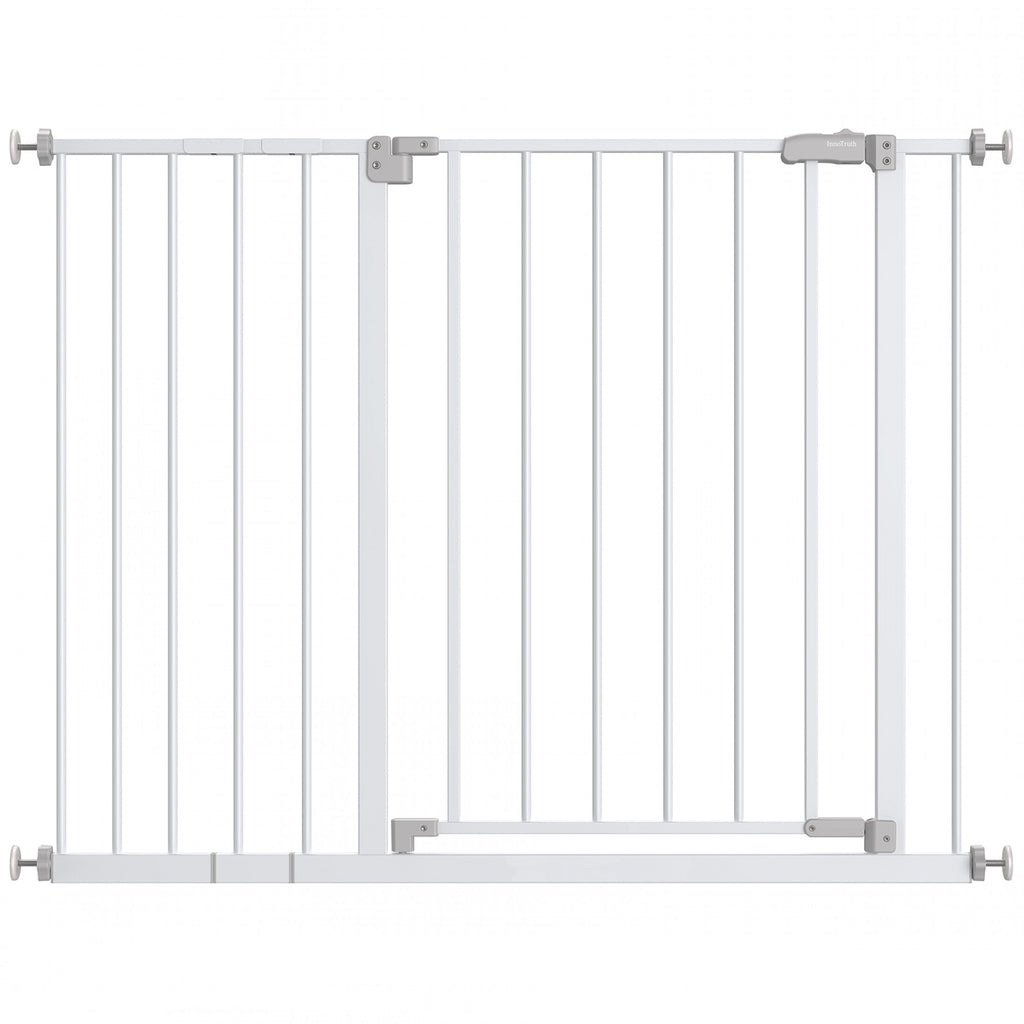 White 30" Tall Pressure Mounted Baby Safety Gate P2473