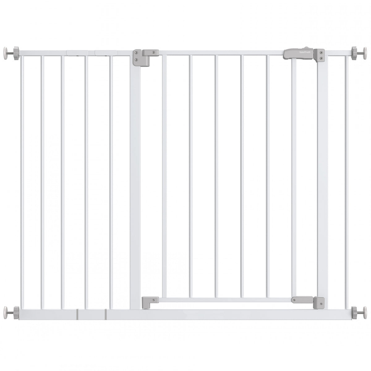 White 30" Tall Pressure Mounted Baby Safety Gate P2473