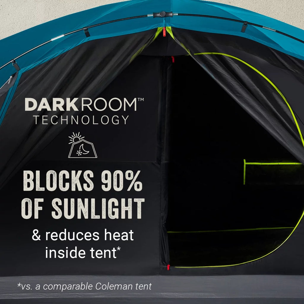4-Person Dark Room Dome Camping Tent with Screen Room J5862