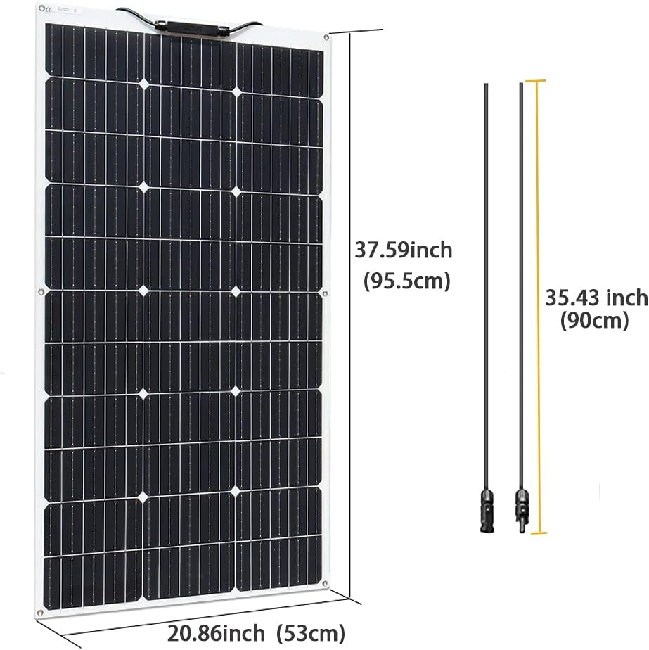 100W 12V Flexible Monocrystalline Solar Panel K6708